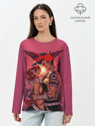 Лонгслив женский. Хлопок / Kamina & Yoko