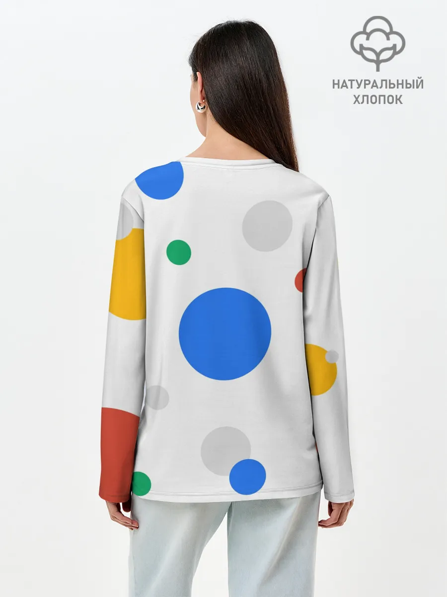 Лонгслив женский. Хлопок / Не будь злом