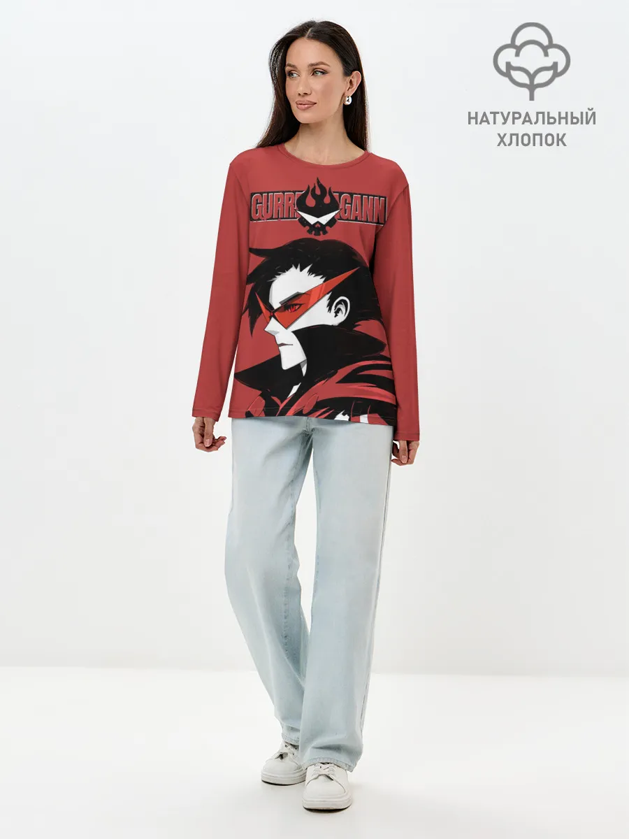 Лонгслив женский. Хлопок / Гуррен Лаганн