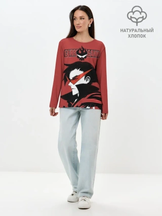 Лонгслив женский. Хлопок / Гуррен Лаганн