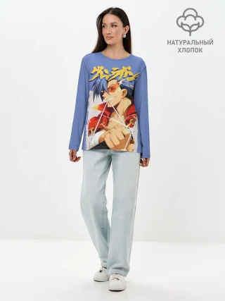Лонгслив женский. Хлопок / Kamina
