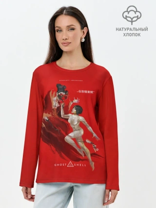 Лонгслив женский. Хлопок / Scarlett in the shell