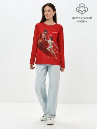 Лонгслив женский. Хлопок / Scarlett in the shell