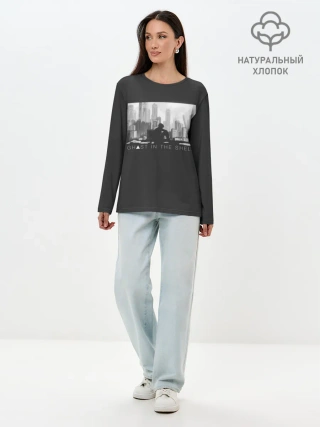 Лонгслив женский. Хлопок / Kusanagi