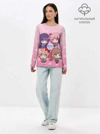 Лонгслив женский. Хлопок / DOKI DOKI LITERATURE CLUB