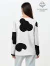 Лонгслив женский. Хлопок / Cow print