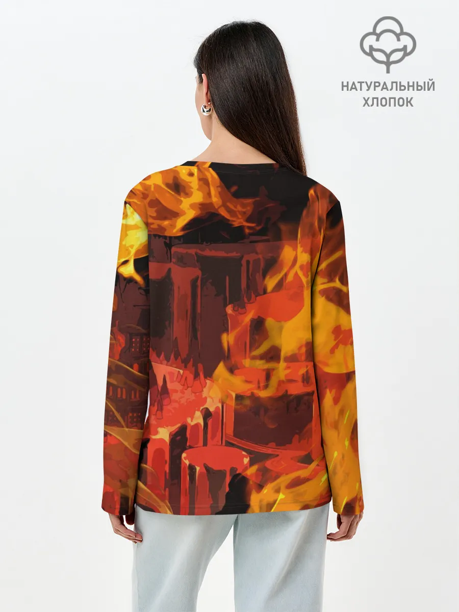 Лонгслив женский. Хлопок / Hades