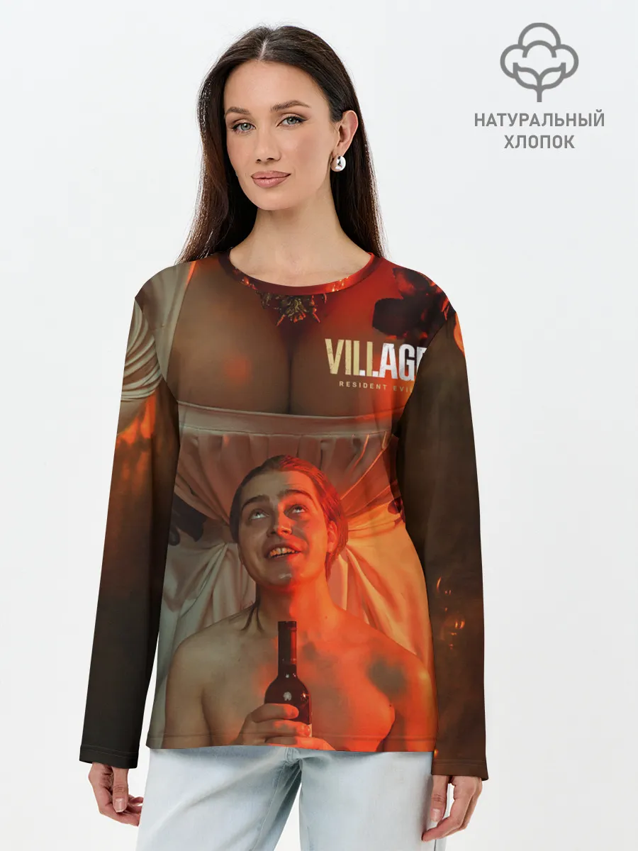 Лонгслив женский. Хлопок / Lady Dimitrescu