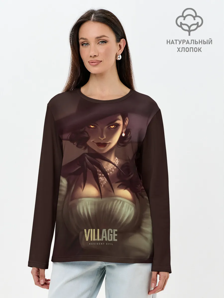 Лонгслив женский. Хлопок / Lady Alcina Dimitrescu