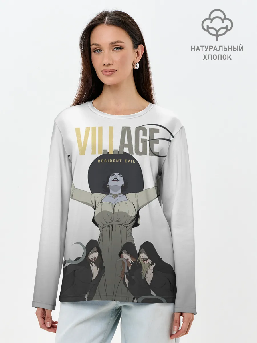 Лонгслив женский. Хлопок / Дочери леди Димитреску