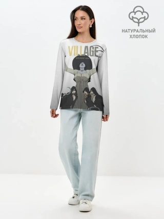 Лонгслив женский. Хлопок / Дочери леди Димитреску