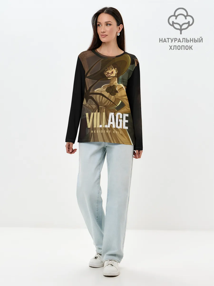 Лонгслив женский. Хлопок / Lady Alcina Dimitrescu