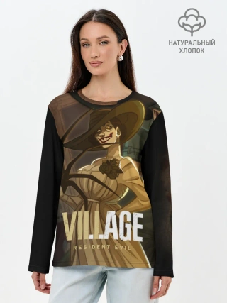 Лонгслив женский. Хлопок / Lady Alcina Dimitrescu