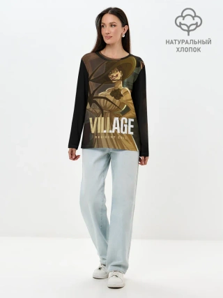 Лонгслив женский. Хлопок / Lady Alcina Dimitrescu