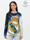 Лонгслив женский. Хлопок / РЕАЛ МАДРИД / НЕОН / NEON