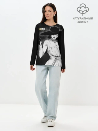 Лонгслив женский. Хлопок / Lady Alcina Dimitrescu