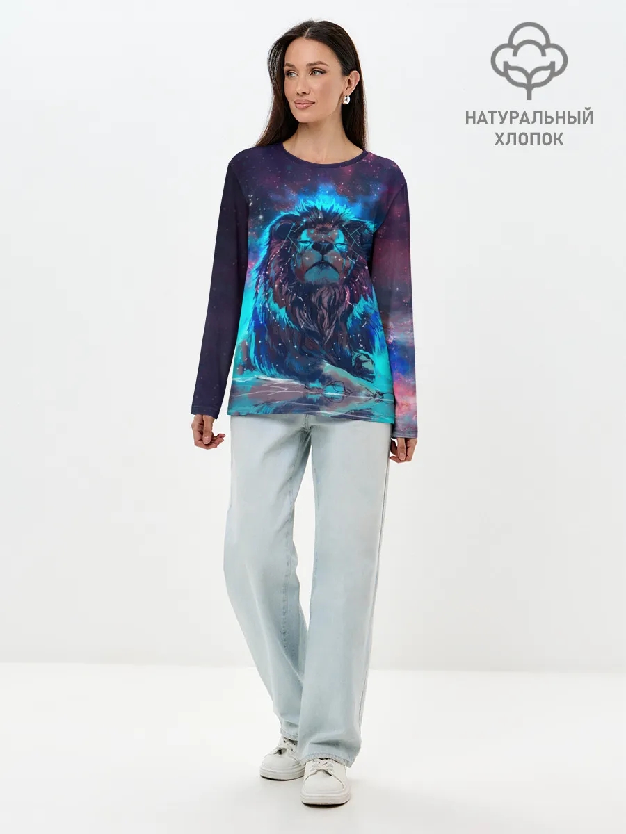 Лонгслив женский. Хлопок / СИЯЮЩИЙ ЛЕВ
