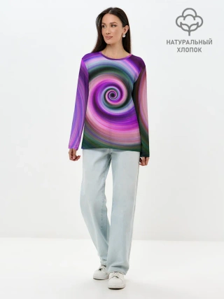 Лонгслив женский. Хлопок / Вихрь Красок