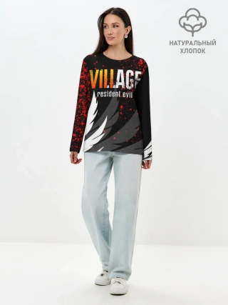 Лонгслив женский. Хлопок / RESIDENT EVIL 8 VILLAGE