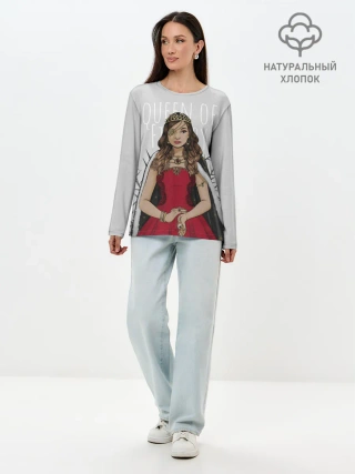 Лонгслив женский. Хлопок / Queen of Fillory