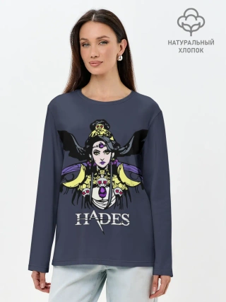 Лонгслив женский. Хлопок / Hades