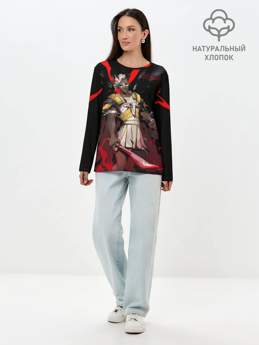 Лонгслив женский. Хлопок / Hades Ares