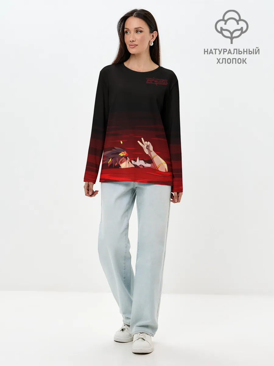 Лонгслив женский. Хлопок / Hades