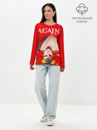 Лонгслив женский. Хлопок / Hades Again dead