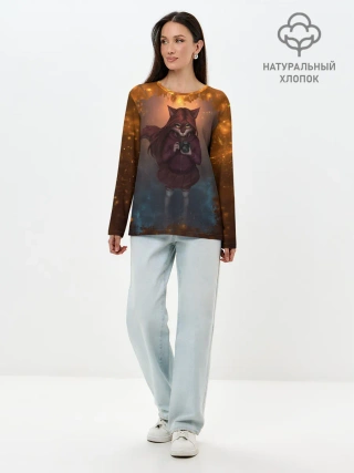Лонгслив женский. Хлопок / Fury Photographer
