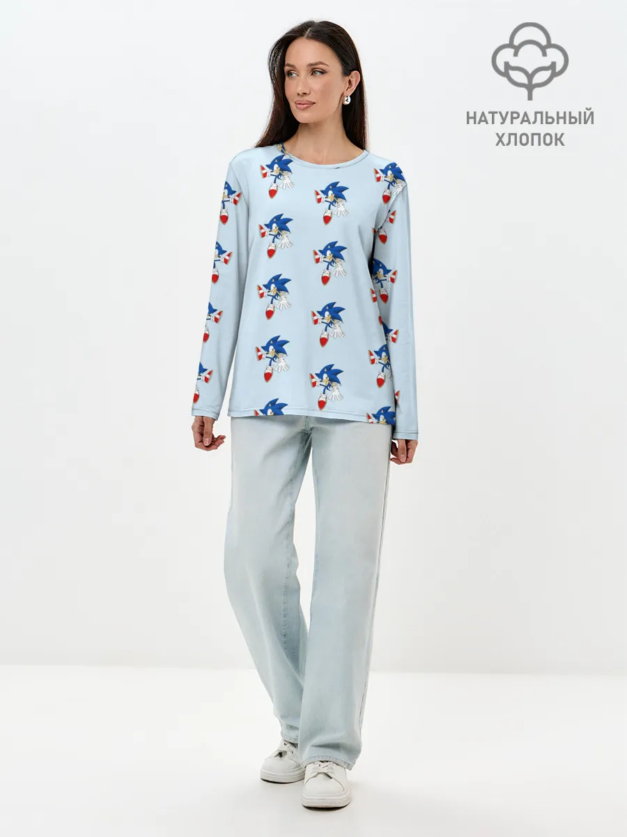 Лонгслив женский. Хлопок / Sonics dance