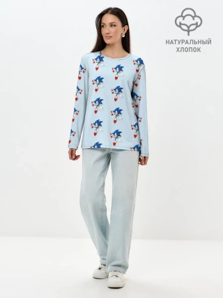 Лонгслив женский. Хлопок / Sonics dance