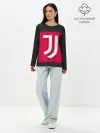 Лонгслив женский. Хлопок / JUVENTUS / ЮВЕНТУС / НЕОН