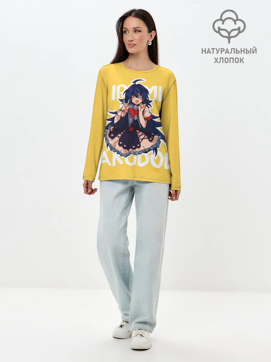 Лонгслив женский. Хлопок / Irumi Akudol