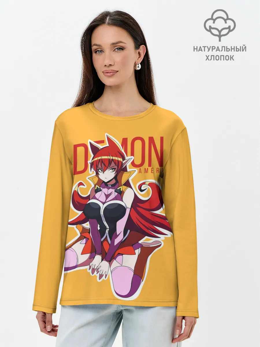 Лонгслив женский. Хлопок / Demon Ameri