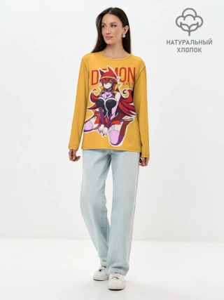 Лонгслив женский. Хлопок / Demon Ameri