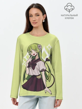 Лонгслив женский. Хлопок / Валак Клара