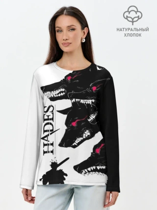 Лонгслив женский. Хлопок / Hades