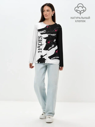 Лонгслив женский. Хлопок / Hades