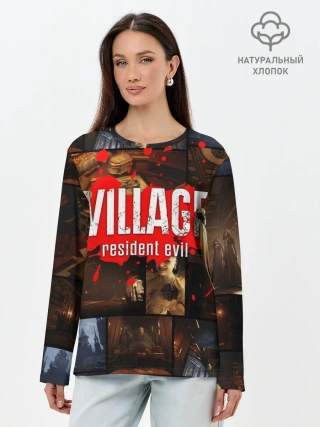Лонгслив женский. Хлопок / RESIDENT EVIL 8 VILLAGE