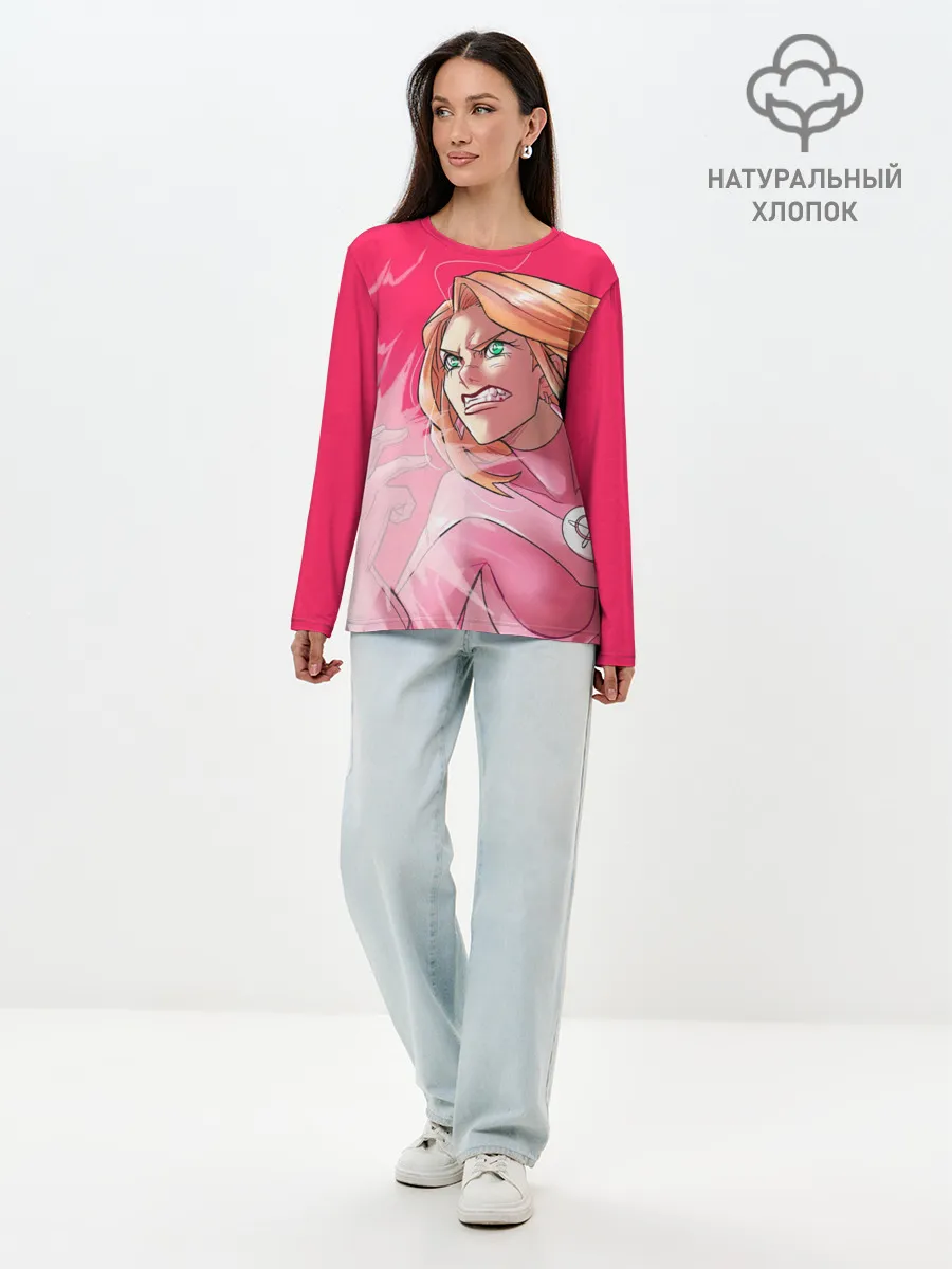 Лонгслив женский. Хлопок / Атом Ева