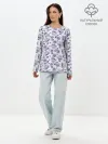 Лонгслив женский. Хлопок / Узор