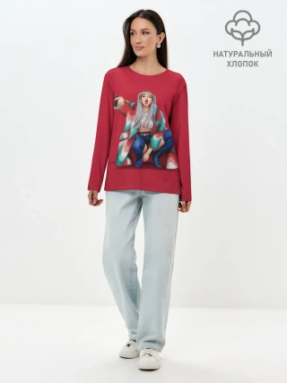 Лонгслив женский. Хлопок / Kill the love | Lisa