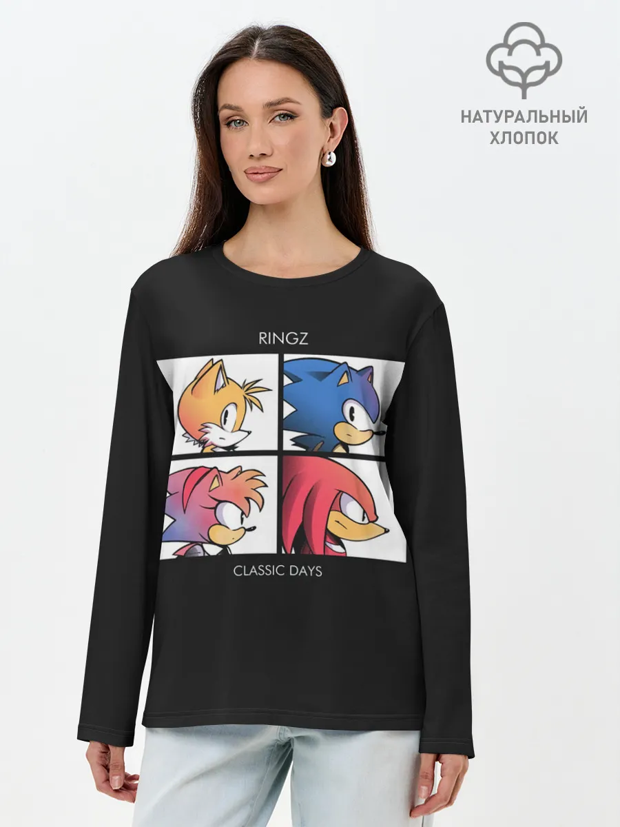 Лонгслив женский. Хлопок / Ringz band