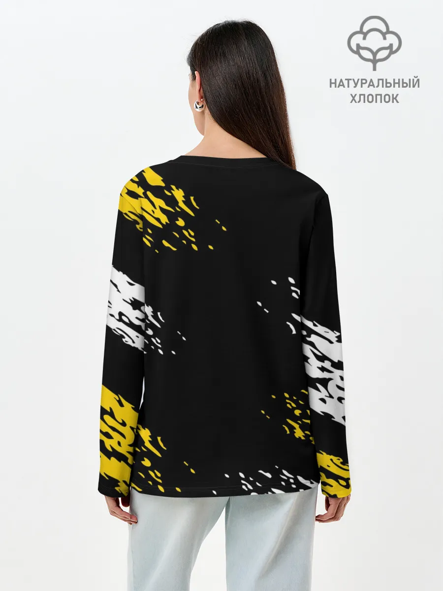 Лонгслив женский. Хлопок / JUVENTUS / ЮВЕНТУС / КРАСКА