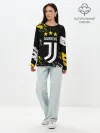 Лонгслив женский. Хлопок / JUVENTUS / ЮВЕНТУС / КРАСКА