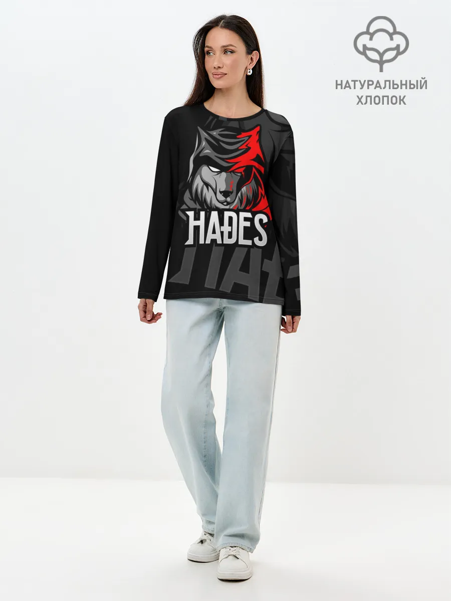 Лонгслив женский. Хлопок / Hades