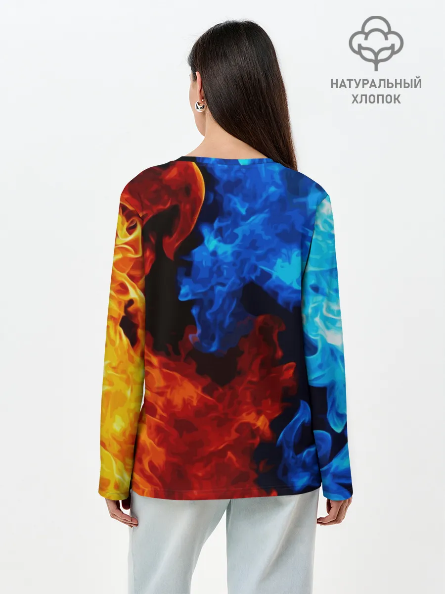 Лонгслив женский. Хлопок / СЕКТОР ГАЗА / КАЙФА ПО ЖИЗНИ