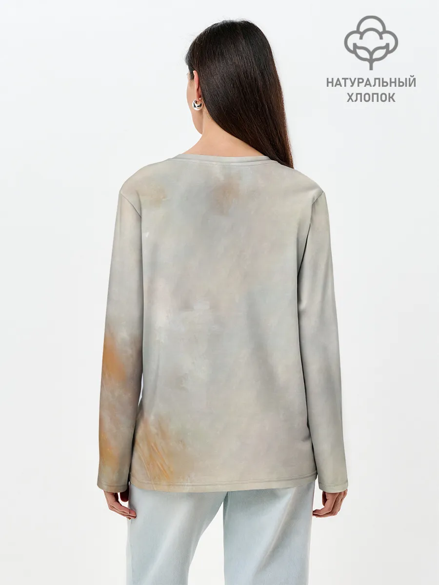 Лонгслив женский. Хлопок / Розэ маслом
