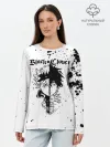 Лонгслив женский. Хлопок / Аста | Юно Чёрный клевер