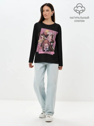 Лонгслив женский. Хлопок / Kaguya Sama | Госпожа Кагуя
